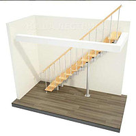 Модульная лестница, лестница в дом на 15 ступеней