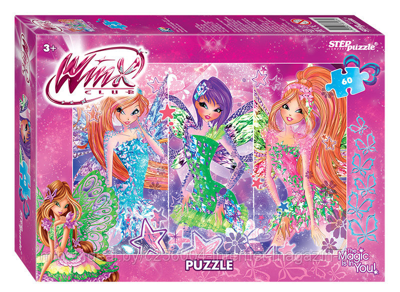 Пазл 60 "Winx - 2" (Rainbow)