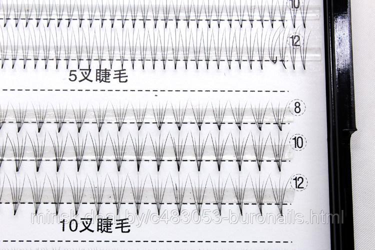 Пучки ресниц для макияжа, наращивания , черные, длина 8,10,12 мм - фото 5 - id-p112860508