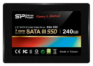 SSD Silicon-Power Slim S55 240GB SP240GBSS3S55S25 - фото 1 - id-p6531461