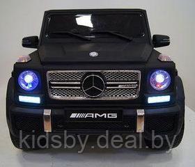 Детский электромобиль RiverToys Mercedes-Benz G63 AMG 4WD X555XX (черный матовый) лицензия