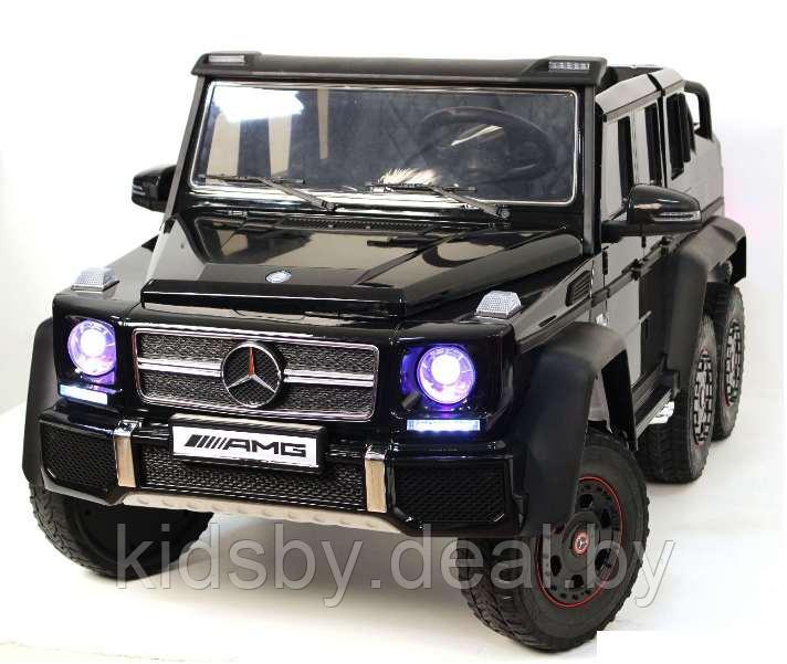 Детский электромобиль RiverToys Mercedes-Benz G63 AMG 4WD X555XX (черный) лицензия - фото 1 - id-p12892898