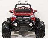 Детский электромобиль RiverToys Ford Ranger Monster Truck 4WD DK-MT550 (вишневый) глянец лицензия, фото 2