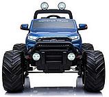 Детский электромобиль RiverToys Ford Ranger Monster Truck 4WD DK-MT550 (синий) глянец Лицензия, фото 2