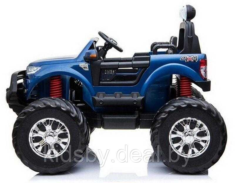 Детский электромобиль RiverToys Ford Ranger Monster Truck 4WD DK-MT550 (синий) глянец Лицензия - фото 3 - id-p25099246