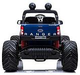 Детский электромобиль RiverToys Ford Ranger Monster Truck 4WD DK-MT550 (синий) глянец Лицензия, фото 4