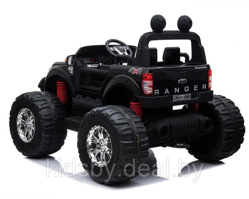 Детский электромобиль RiverToys Ford Ranger Monster Truck 4WD DK-MT550 (черный глянец) Лицензия - фото 2 - id-p25099247