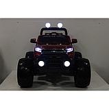 Детский электромобиль RiverToys Ford Ranger Monster Truck 4WD DK-MT550 (черный глянец) Лицензия, фото 4
