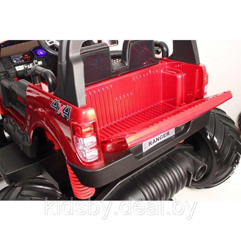 Детский электромобиль RiverToys Ford Ranger Monster Truck 4WD DK-MT550 (черный глянец) Лицензия - фото 5 - id-p25099247