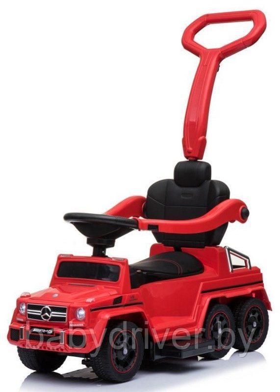 Детская машинка- Каталка RiverToys Mercedes-Benz A010AA-H (красный) шестиколесный - фото 1 - id-p109520899