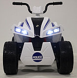 Детский квадроцикл RiverToys T555TT (полиция) белый, фото 2