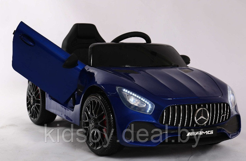 Детский электромобиль RiverToys Mercedes-Benz AMG GT O008OO (синий) автокраска глянец лицензия - фото 1 - id-p109520744