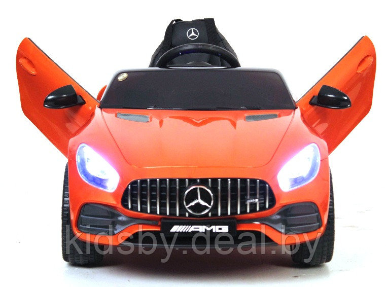 Детский электромобиль RiverToys Mercedes-Benz AMG GT O008OO (оранжевый) лицензия - фото 3 - id-p109520747