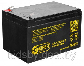 Аккумуляторная батарея для ибп Kiper GP-12120 F2 (12В/12 А ч) - фото 1 - id-p109520923