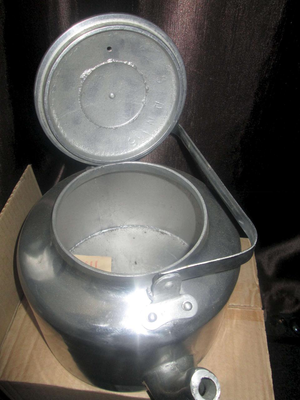 Чайник костровой армейский (литой алюминий 5 литров). - фото 6 - id-p112876455