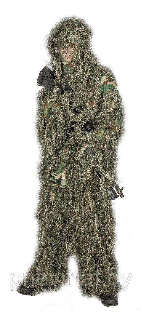 Костюм маскировочный "Ghillie Suit" Stalker woodland (лесистая местность).