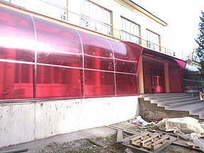 Изготовление навеса над входом в главный корпус ЧП "Санаторий имени В.И.Ленина" 1