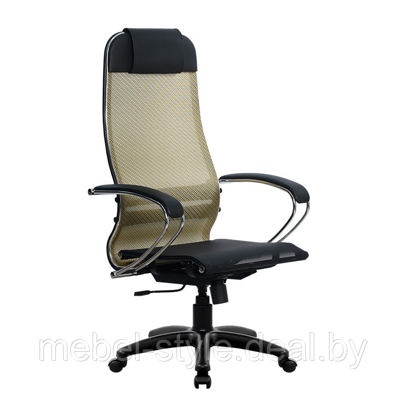 Серия кресел METTA комплект 4 для комфортной работы в офисе и дома, стул МЕТТА -4 ткань сетка - фото 6 - id-p112940346