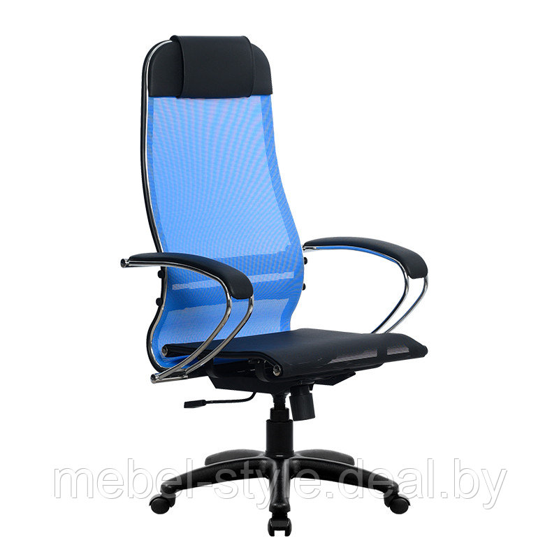 Серия кресел METTA комплект 4 для комфортной работы в офисе и дома, стул МЕТТА -4 ткань сетка - фото 8 - id-p112940346