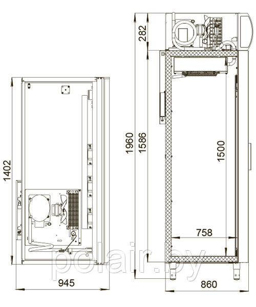 Шкаф холодильный фармацевтический ШХФ-1,4ДС - фото 2 - id-p112941935