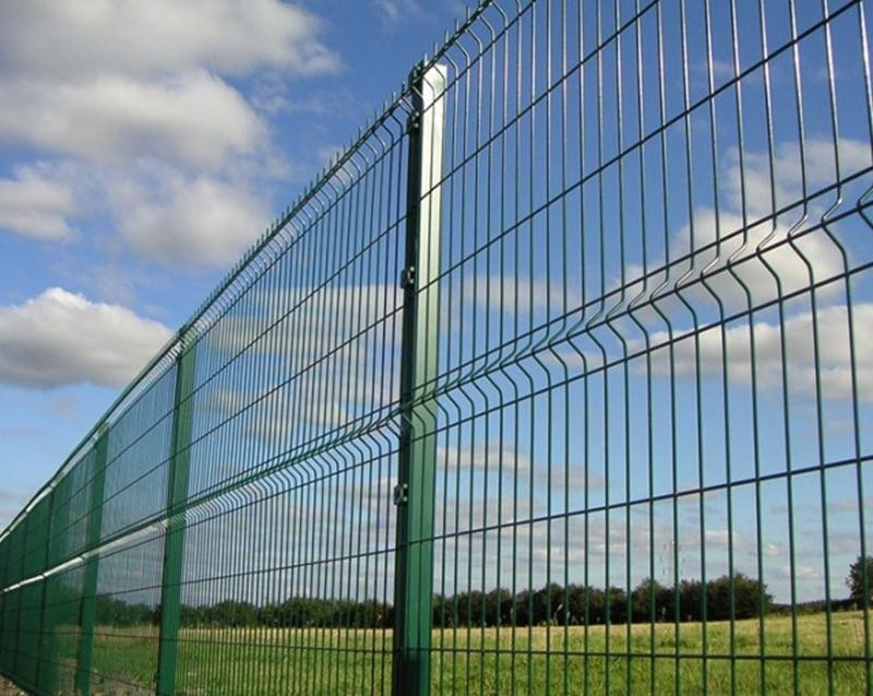 Забор под ключ из сварных панелей в полимерном покрытии(евроограждение, 3D панели) 2,0 м - фото 1 - id-p112942138