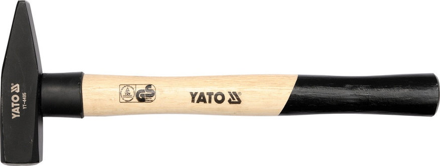Молоток слесарный с деревянной ручкой  200гр "Yato" YT-4492, фото 2