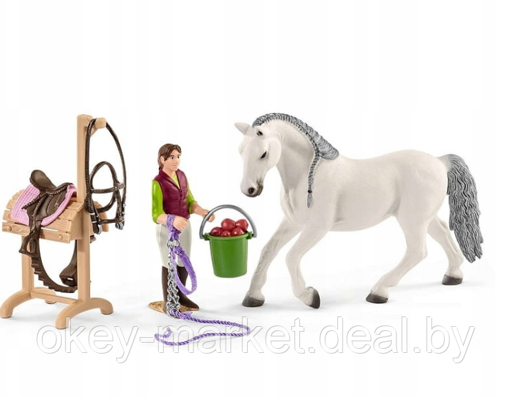 Игровой набор Schleich Школа верховой езды с лошадьми и наездниками 42389 - фото 7 - id-p112942300