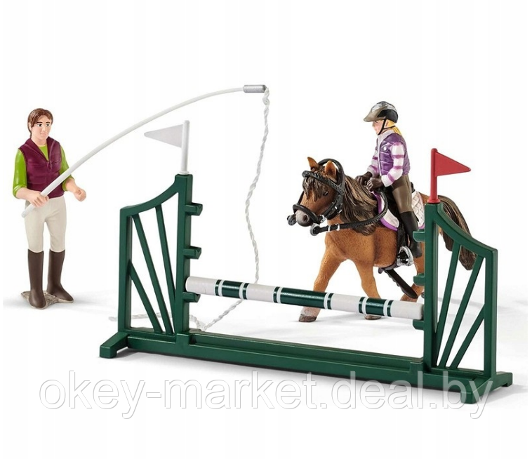 Игровой набор Schleich Школа верховой езды с лошадьми и наездниками 42389 - фото 8 - id-p112942300