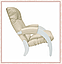 Кресло для отдыха модель 61 каркас Дуб шампань экокожа Орегон перламутр-106, фото 2