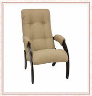 Кресло для отдыха модель 61 каркас Венге ткань Мальта-03