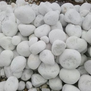 Камень декоративный природный натуральный галька / Snow white pebbles / Турция / 2-4 см.