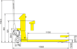 Ручная гидравлическая тележка BKS Xilin BFC6-8 2 тонны (с принтером и весами), фото 2