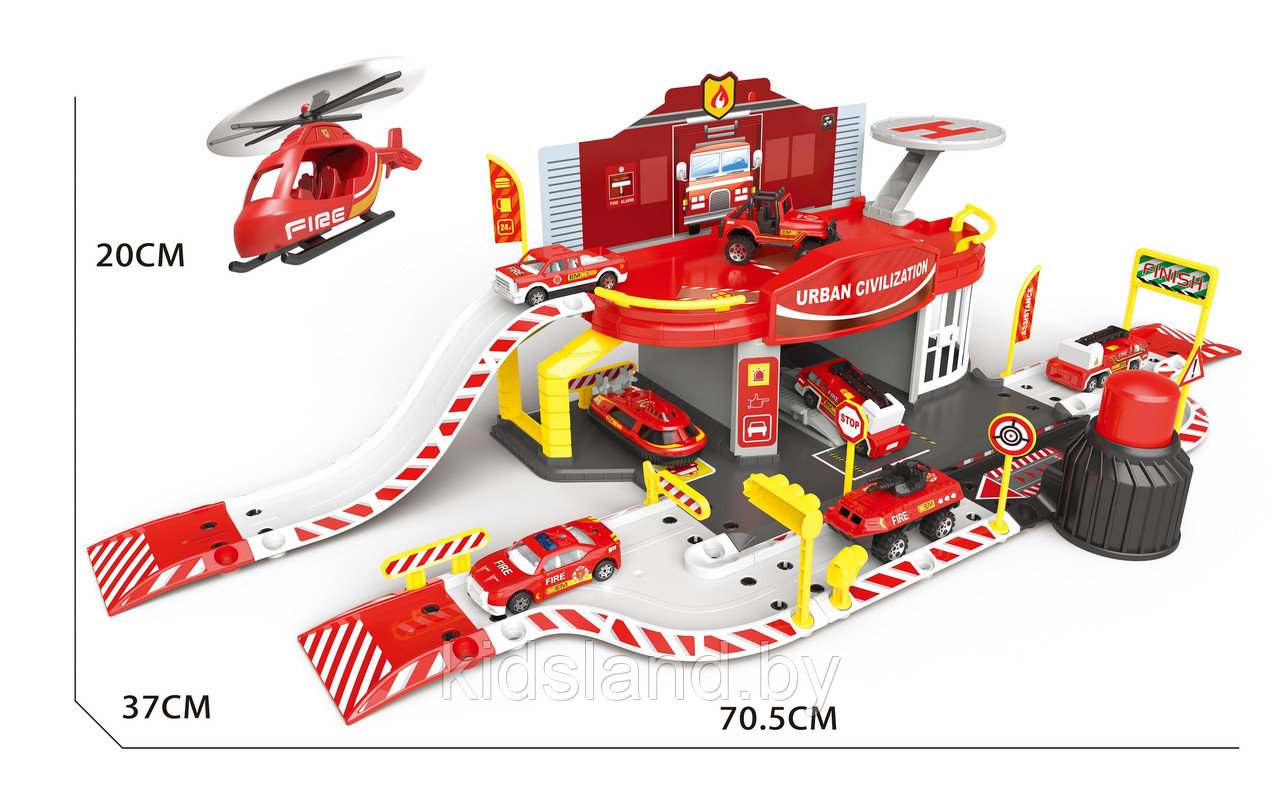 Игровой набор паркинг "Пожарная станция" арт. 660-А14