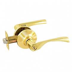 Ручка-защелка (межкомнатная) ISP ЗВ2-01-Э (ключ-фиксатор)(золото)