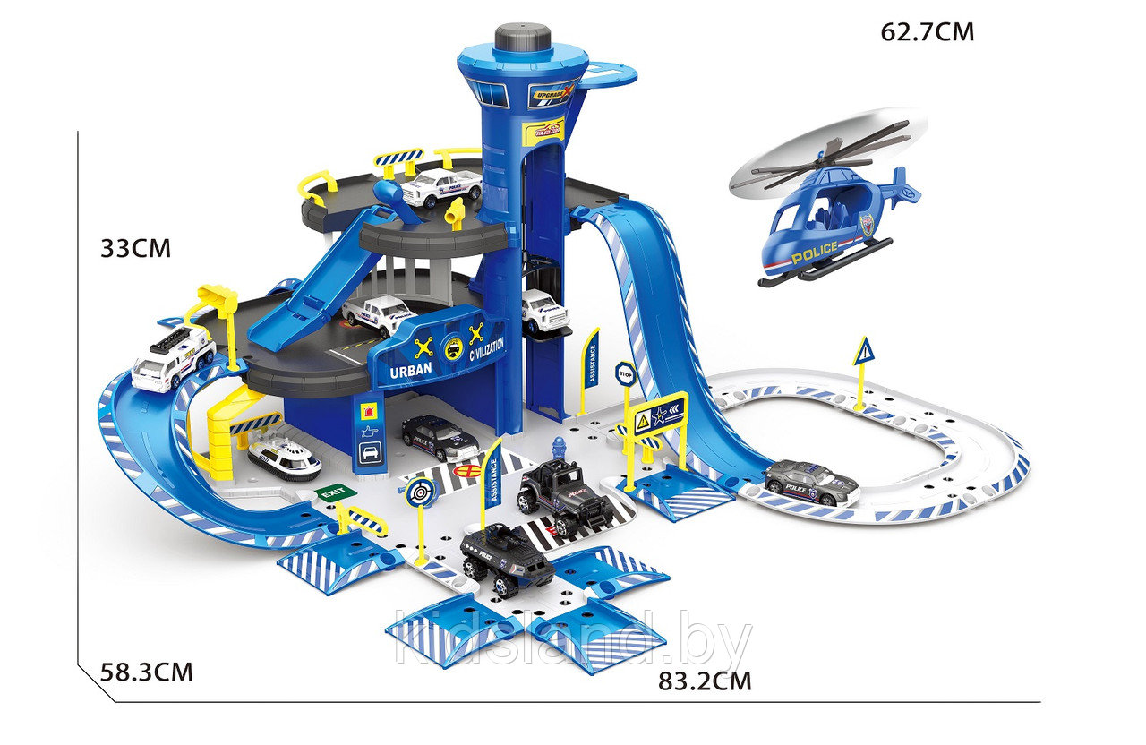 Игровой набор паркинг "Полицейский участок" арт. 660-А2 - фото 2 - id-p112947345