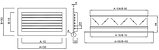 Настенная решетка однорядная 1WA 100х100, фото 5