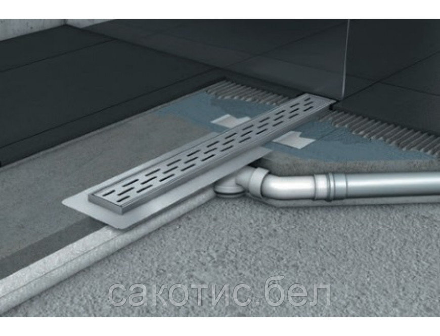 Душевой канал AСО ShowerDrain B-line с решеткой (с горизонтальным фланцем) - фото 3 - id-p112964233