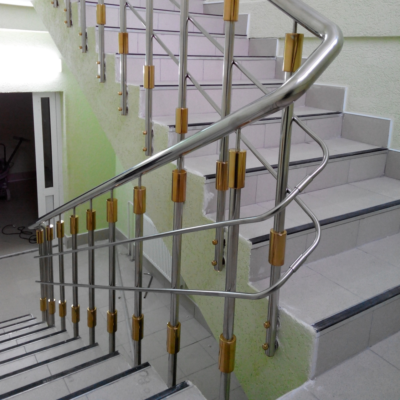 Ограждение для лестниц из нержавеющей стали - фото 10 - id-p6567015