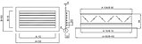 Настенная решетка однорядная 1WA 400х300, фото 5