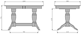 Стол обеденный раскладной Мебель-класс  Пан (Орех), фото 3