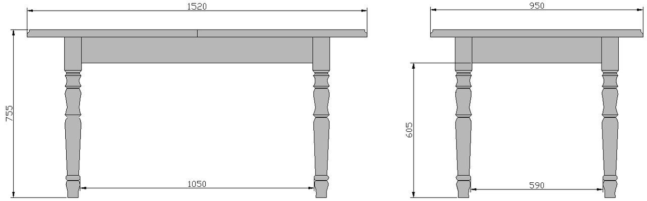 Стол обеденный раскладной Мебель-класс Аполлон (Дуб) - фото 4 - id-p112974911