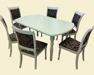 Стол обеденный раскладной Мебель-класс Аполлон (Белый) - фото 2 - id-p112974947