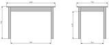 Стол обеденный раскладной Мебель-класс Бахус (Белый), фото 3