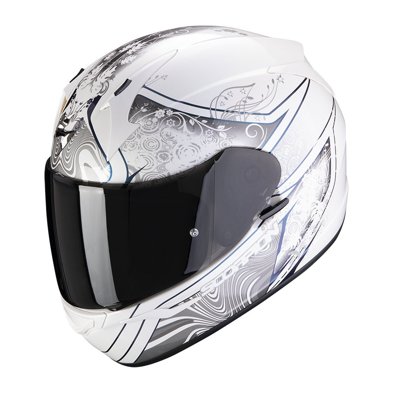 Шлем Scorpion EXO-390 Clara Бело-серебристый, XS
