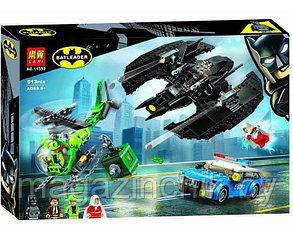 Конструктор Бэткрыло Бэтмена и ограбление Загадочника Lari 11352, аналог Lego Batman 76120