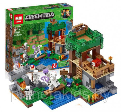Конструктор Bela Minecraft "Нападение армии скелетов" 463 дет.,10989 аналог Lego Minecraft 21146