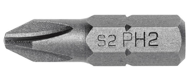 Биты PH2 25 мм, сталь S2, PROFI, 5 шт. HOEGERT HT1S452
