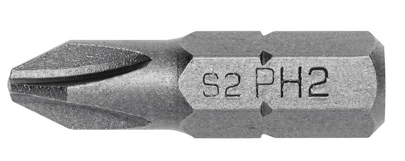 Биты PH2, 25 мм, сталь S2, 5 шт. HOEGERT HT1S302