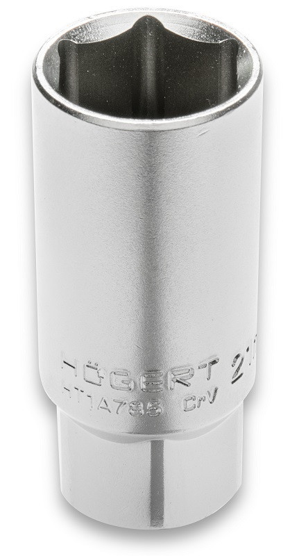 Головка свечная шестигранная 1/2", 21 мм, CrV50BV32 HOEGERT HT1A785