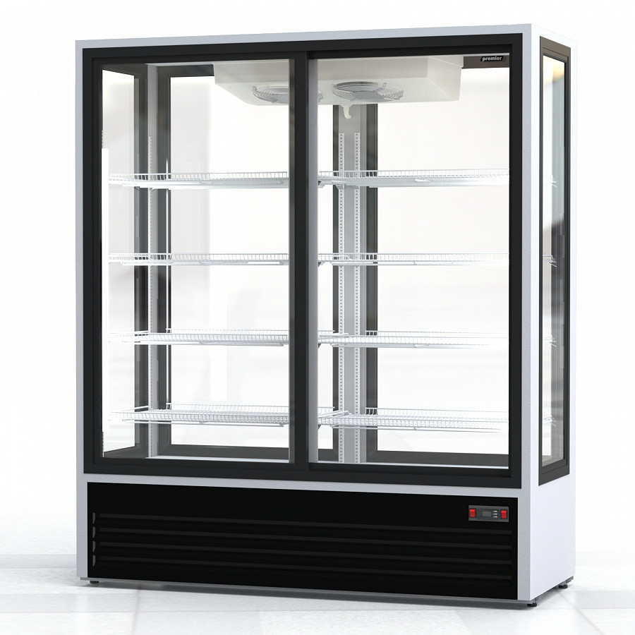 Шкаф холодильный Premier  ШВУП1ТУ-1,5 К4 (В/Prm, +1…+10) стекло с четырех сторон